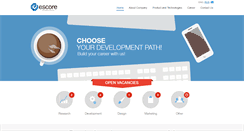 Desktop Screenshot of escoretech.com
